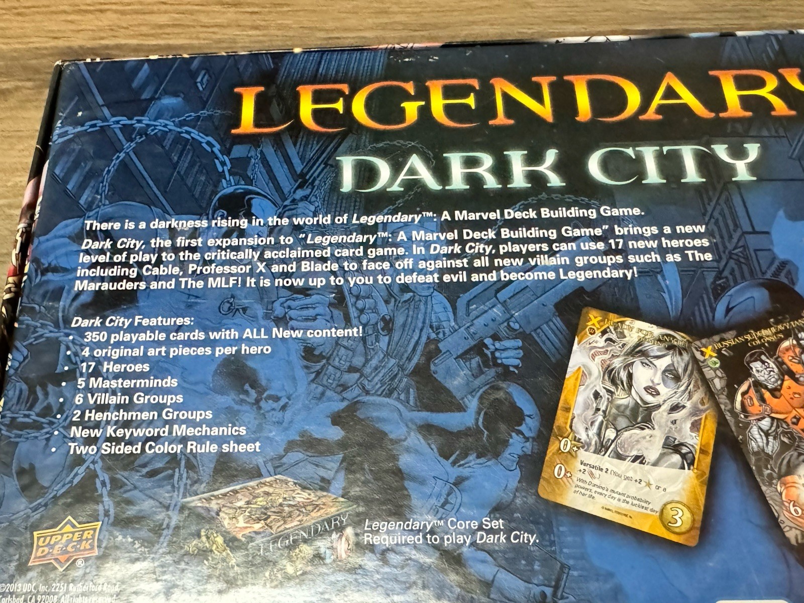 Marvel Legendary Expansion Bundle – Dark City & Fear Itself 100% Complete 1st Ed