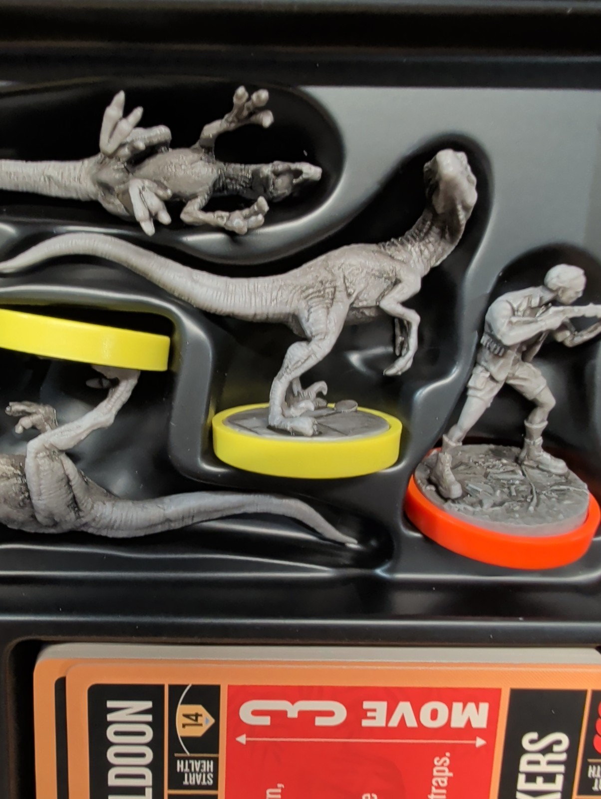 Unmatched Jurassic Park Ingen vs Raptors Board Game Mondo Games COMPLETE