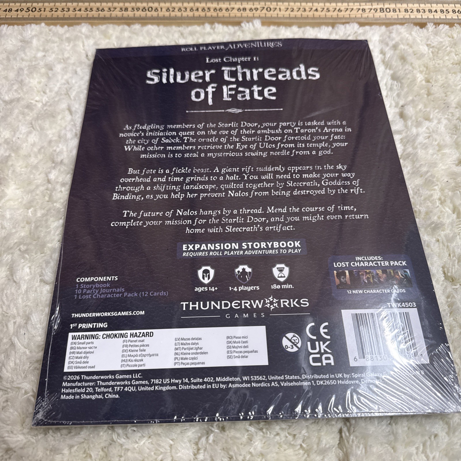 Thunderwork Dice Game Roll Player Adventures – Silver Threads of Fate Storybook