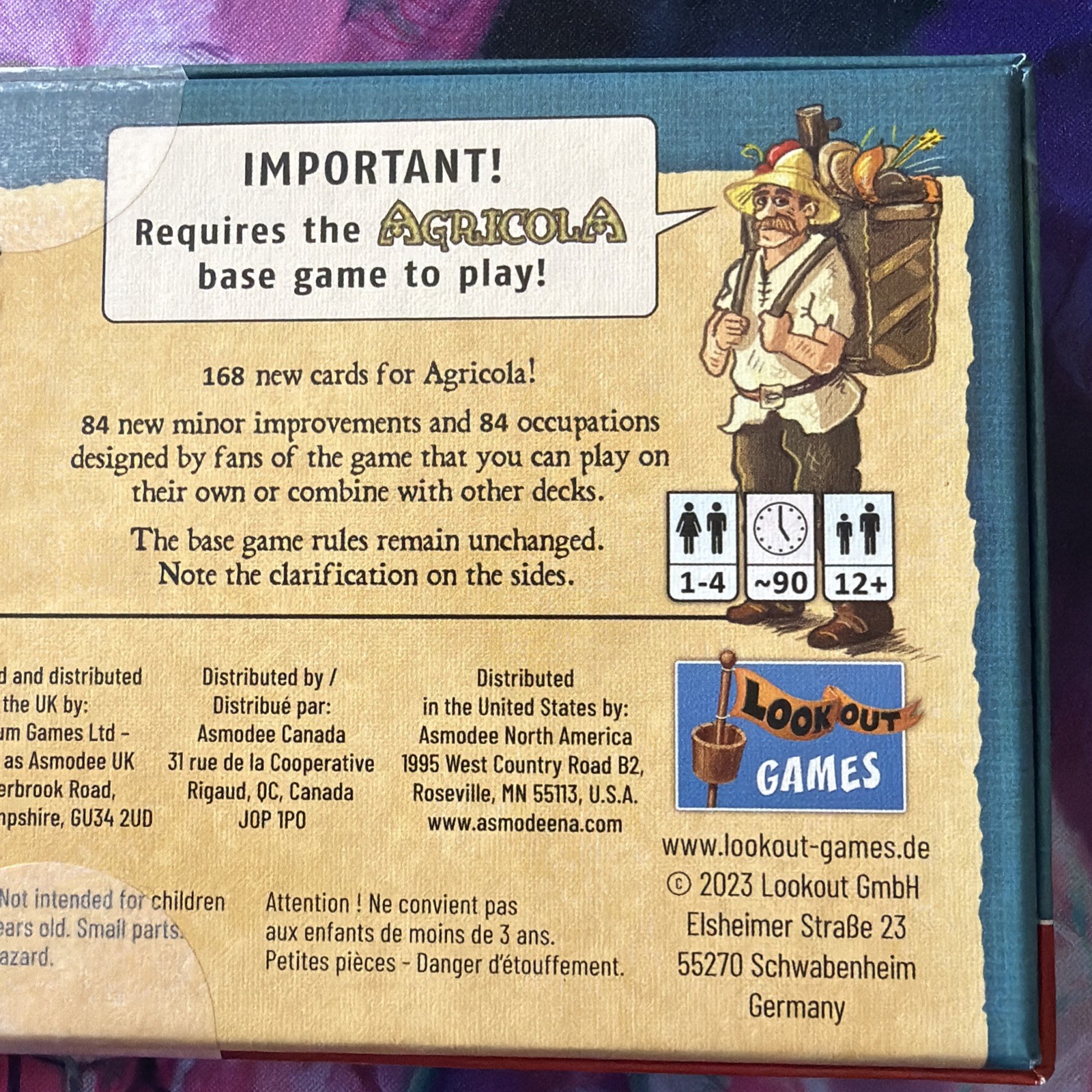 New Sealed Agricola Ephipparius Deck Lookout Games Uwe Rosenberg