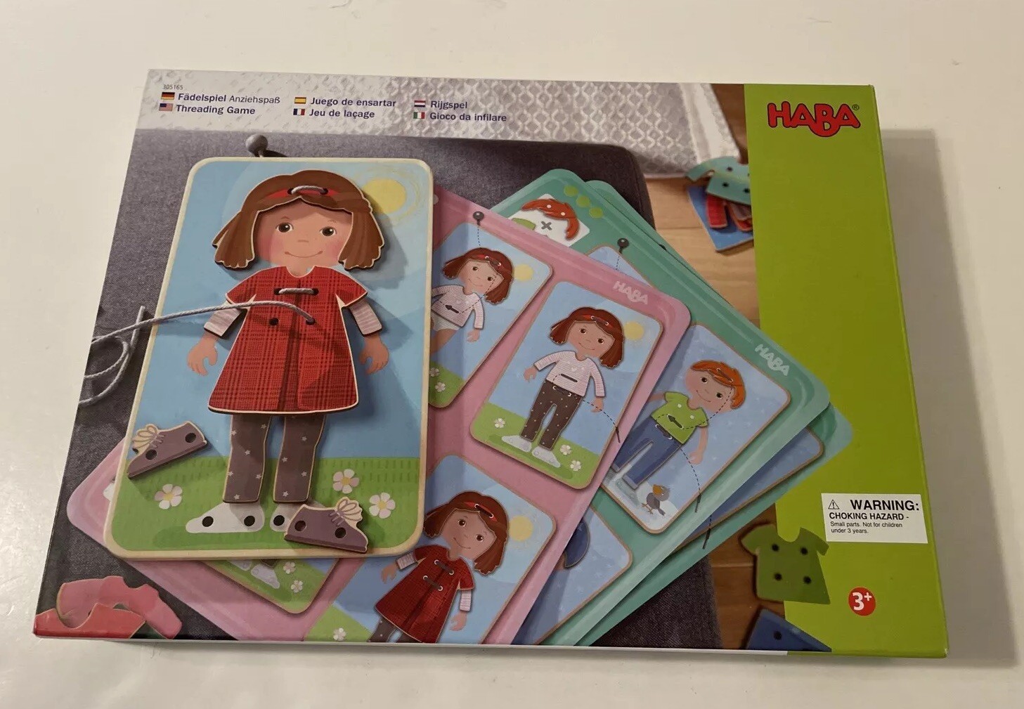Dress Me Threading Game by HABA – Complete – Ages 3+