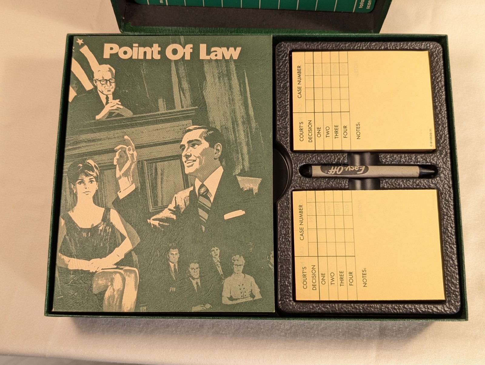 Vtg 3M Bookshelf Game POINT OF LAW Role-playing Involvement Open Box Unused 1972