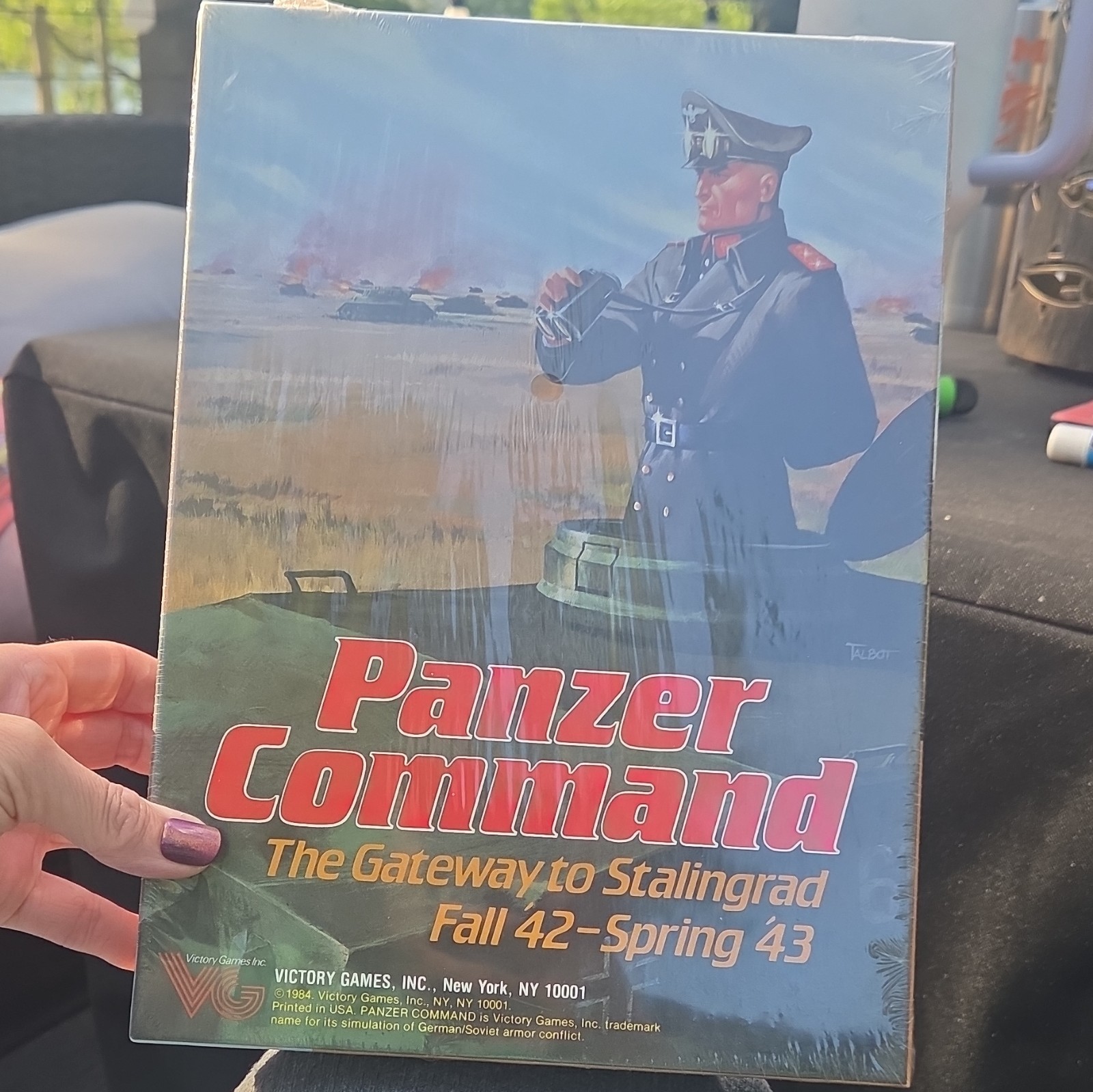 Victory Games Panzer Command Gateway to Stalingrad Board Game Solitaire 1984