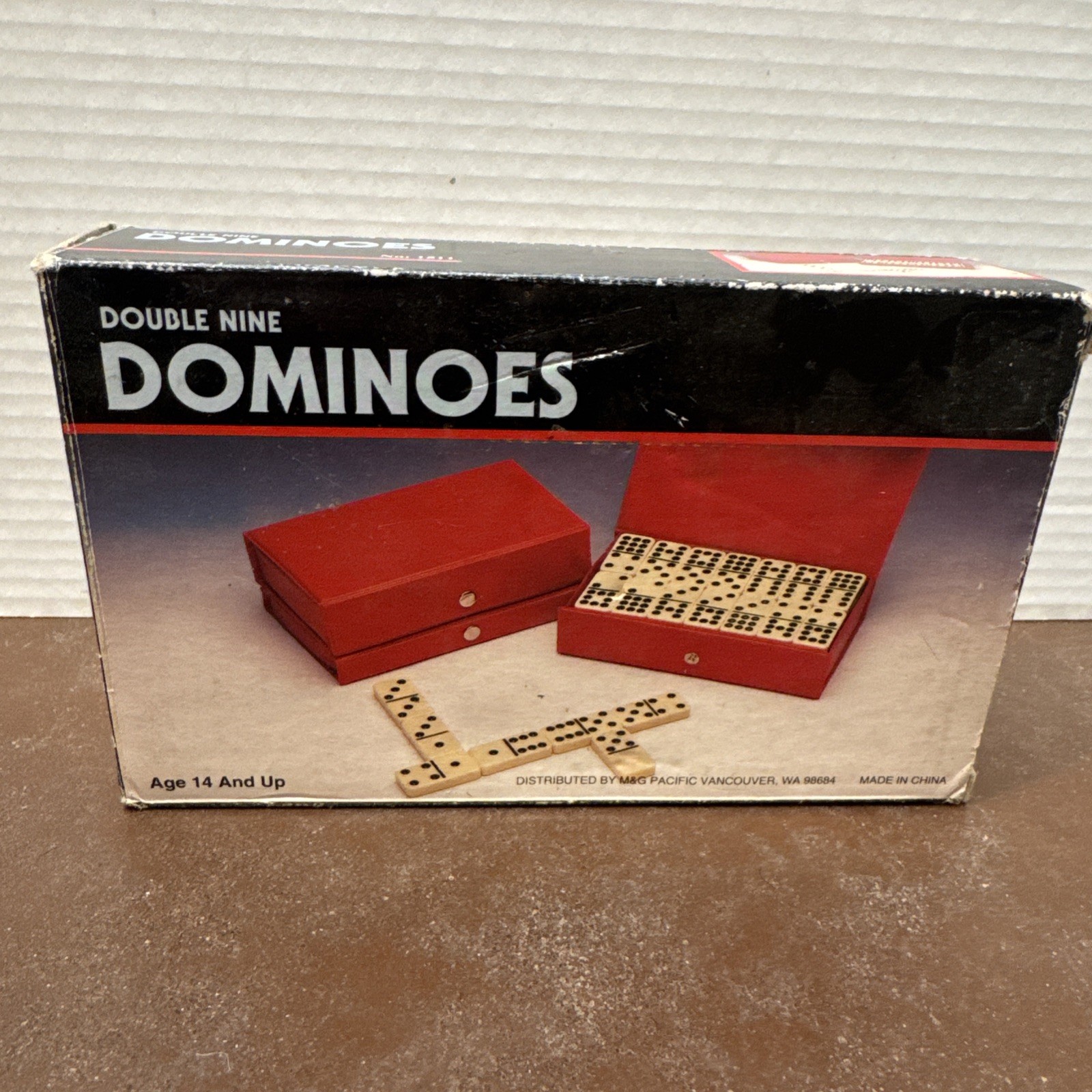 Vintage Double Nine Dominoes M & G Pacific No. 1511 Ages 14 And Up 55 pcs.