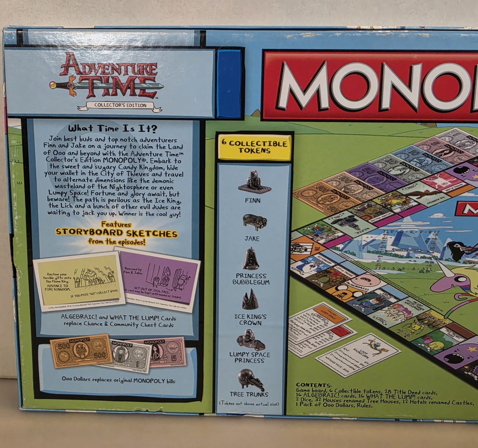 Monopoly Adventure Time Collector’s Edition Board Game Cartoon Network COMPLETE