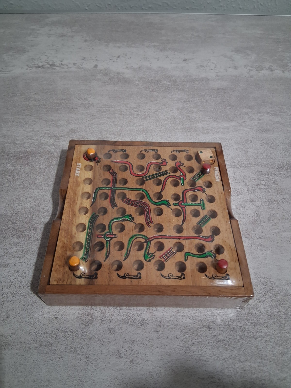 Real Wood – Snakes and Ladders Classic Board Game (NEW)