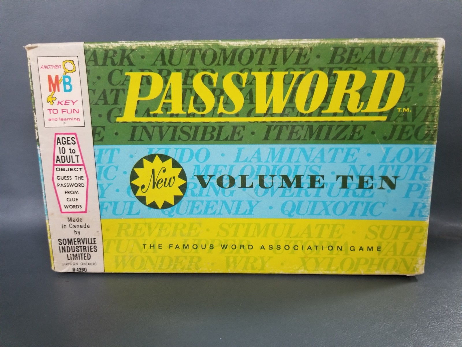 VTG Milton Bradley Password Game Volume 10 Complete 1970 EUC!