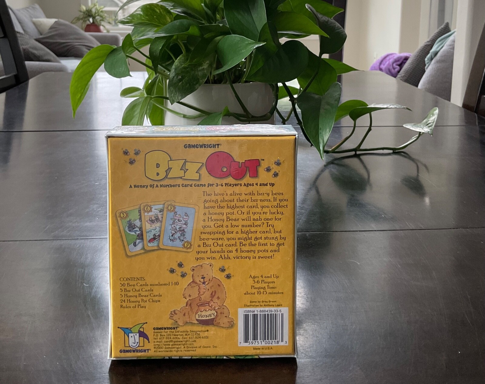 Bzz Out Game by Gamewright Brand New Factory Sealed