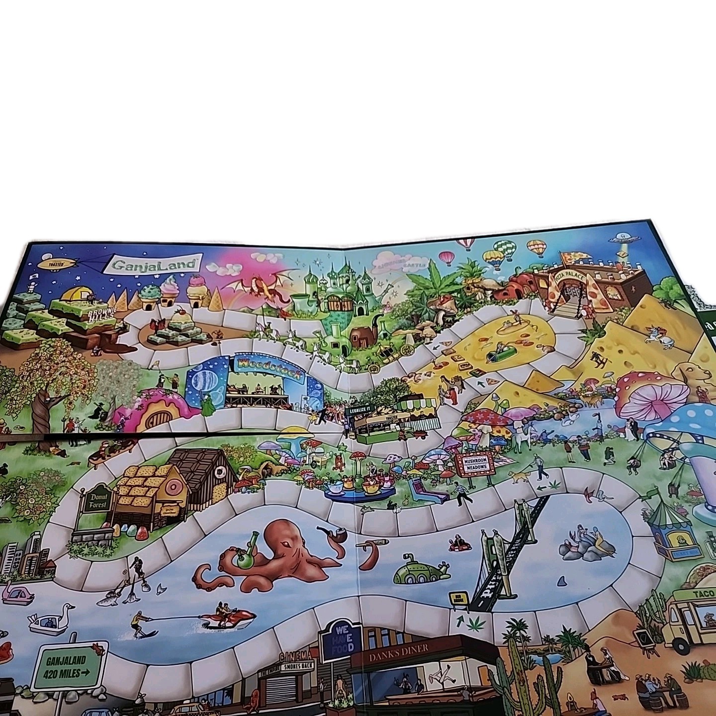 GanjaLand an Epic Weed Adventure Board Game Used Complete