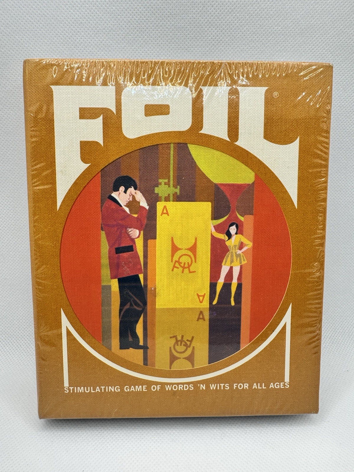 Vintage 1970 FOIL 3M Gamette Bookshelf Game of Words & Wits NEW SEALED -Made USA