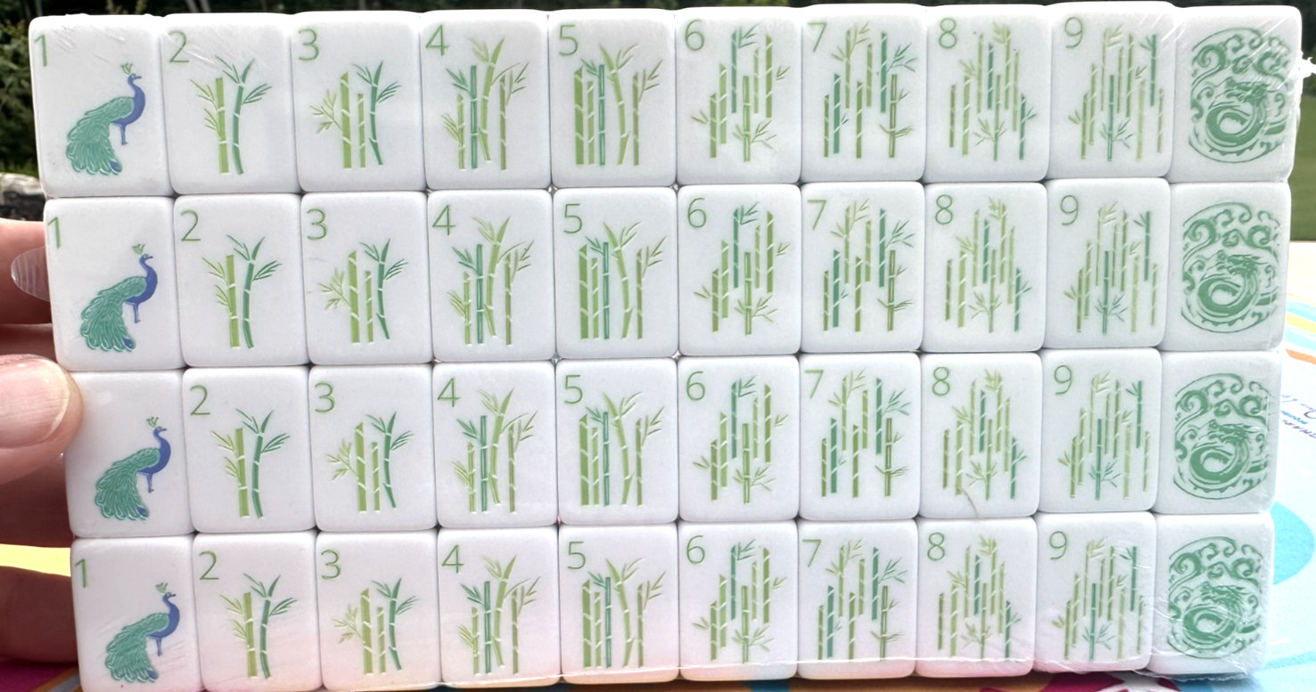 LIM0NCELLO 4 Layer Acrylic Mahjong Tiles Full American Set 160 Tiles US SELLER!