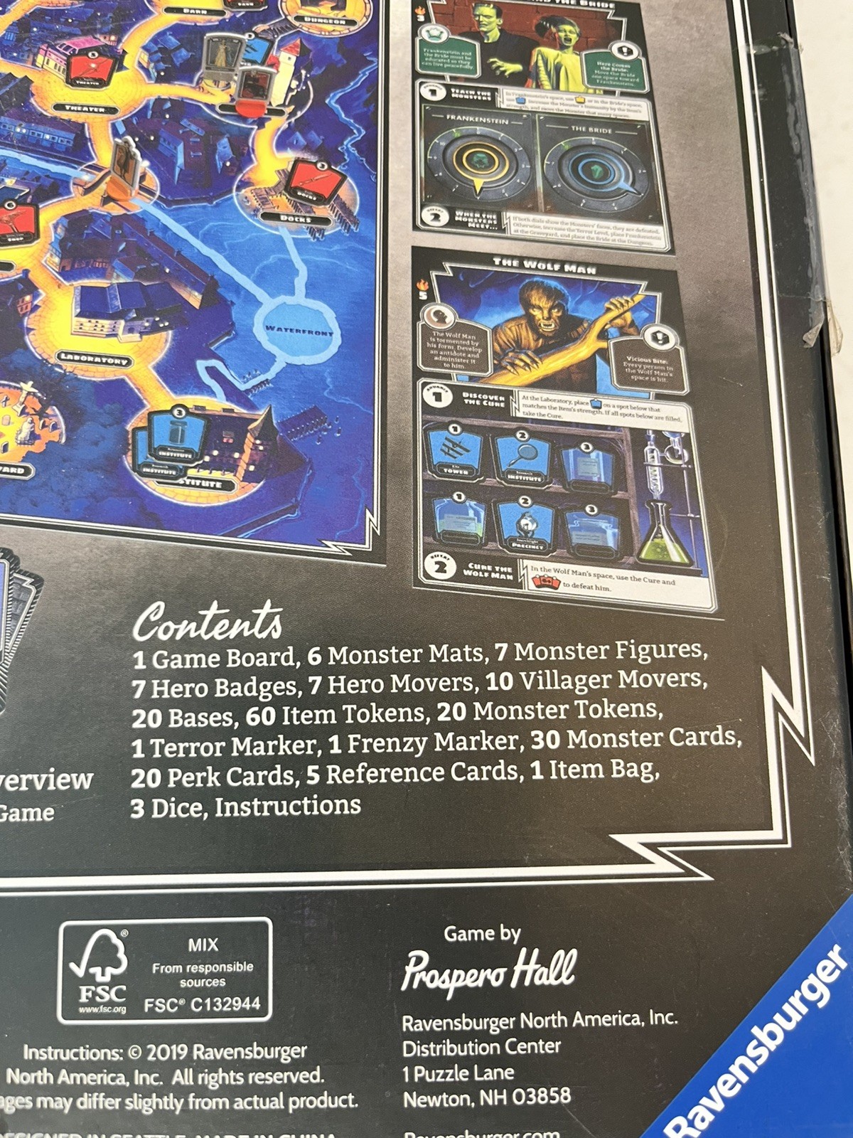 (Sealed) Ravensburger Horrified Universal Studios Monsters Strategy Board Game