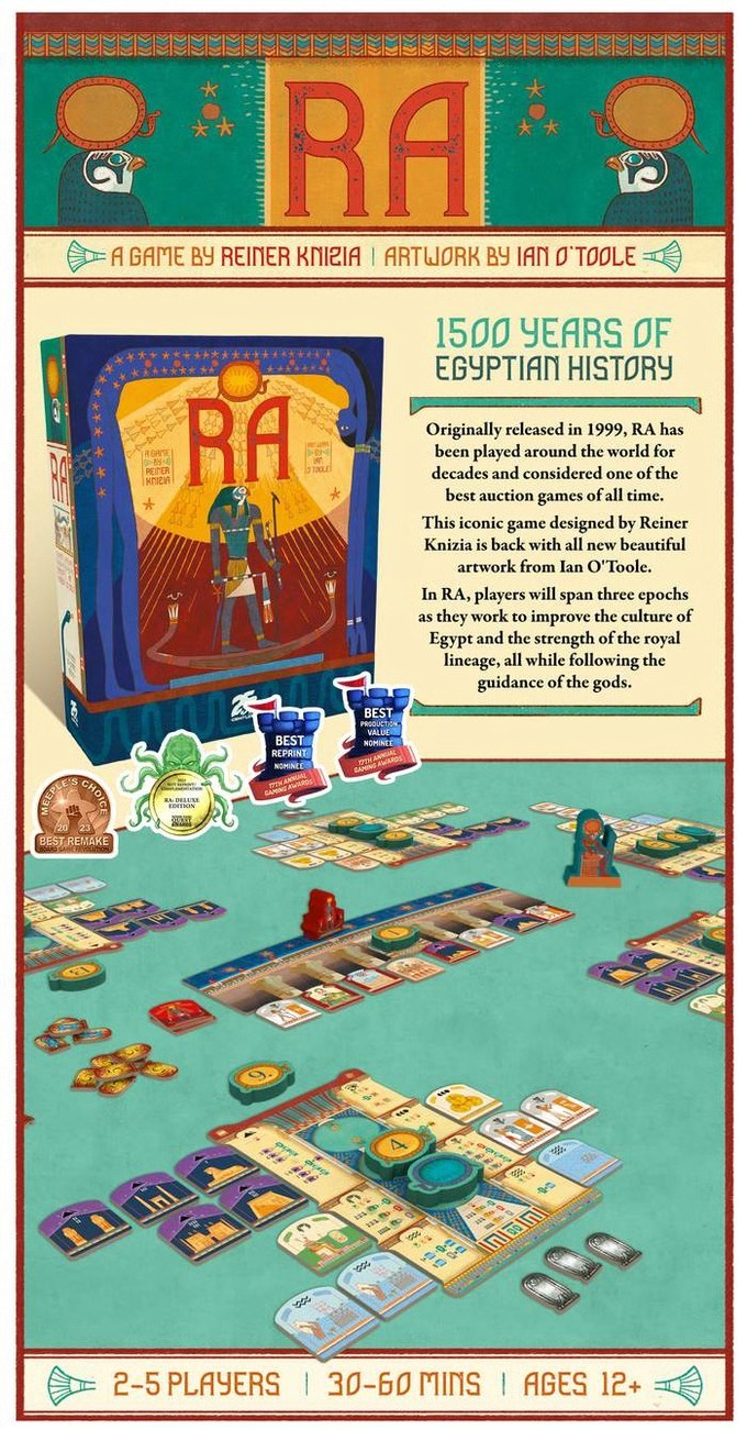 RA: The Sun God Edition (Includes Ra: Traders) by 25th Century Games – SEALED