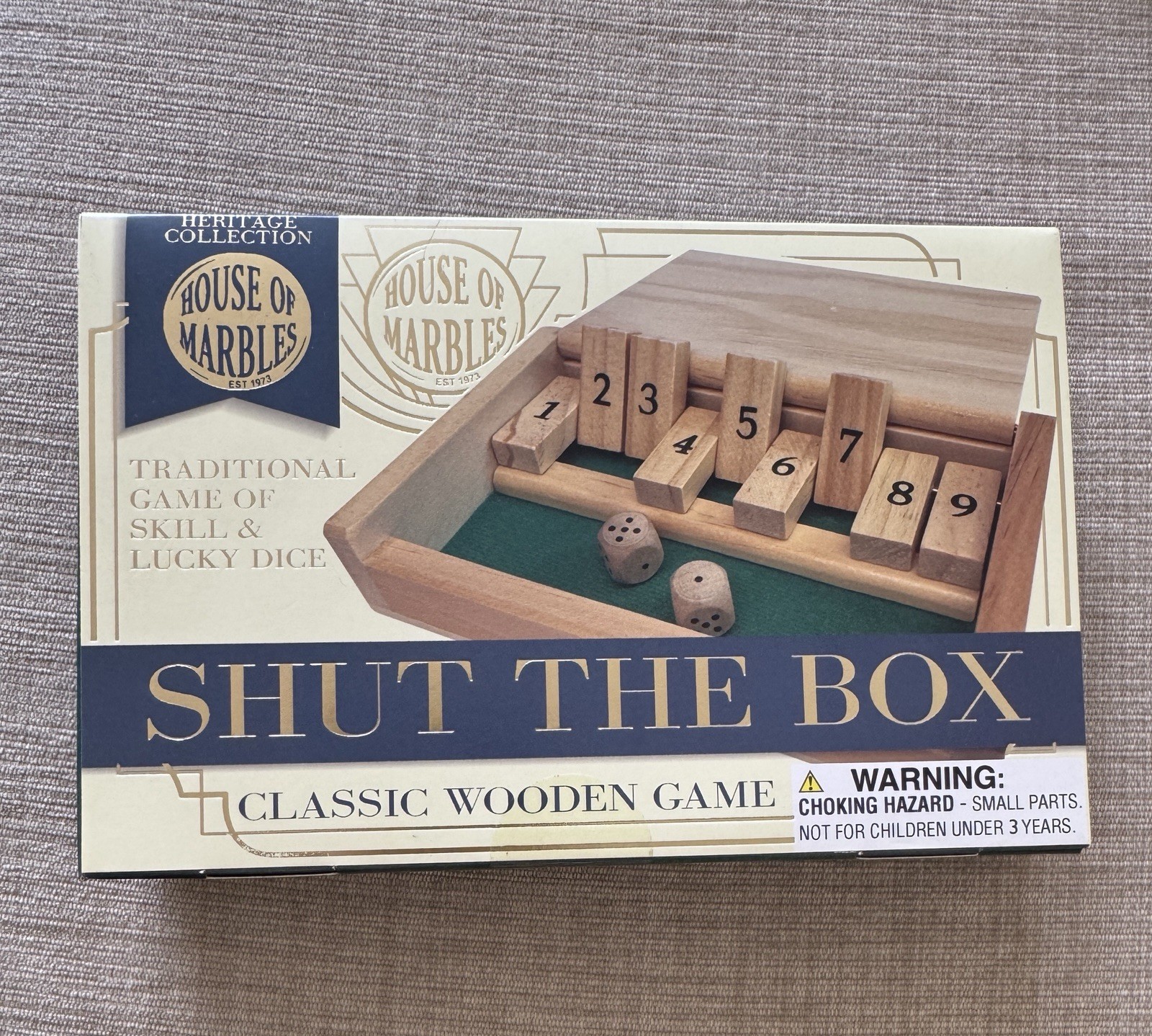 House of Marbles: Shut-the-Box Classic Wooden Game