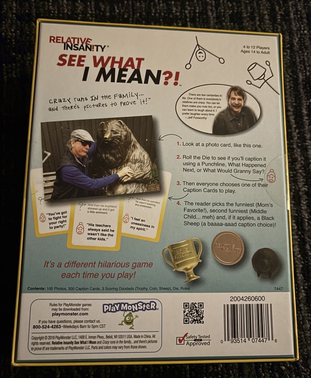 PlayMonster Jeff Foxworthy Relative Insanity See What I Mean Card GameNEW Sealed