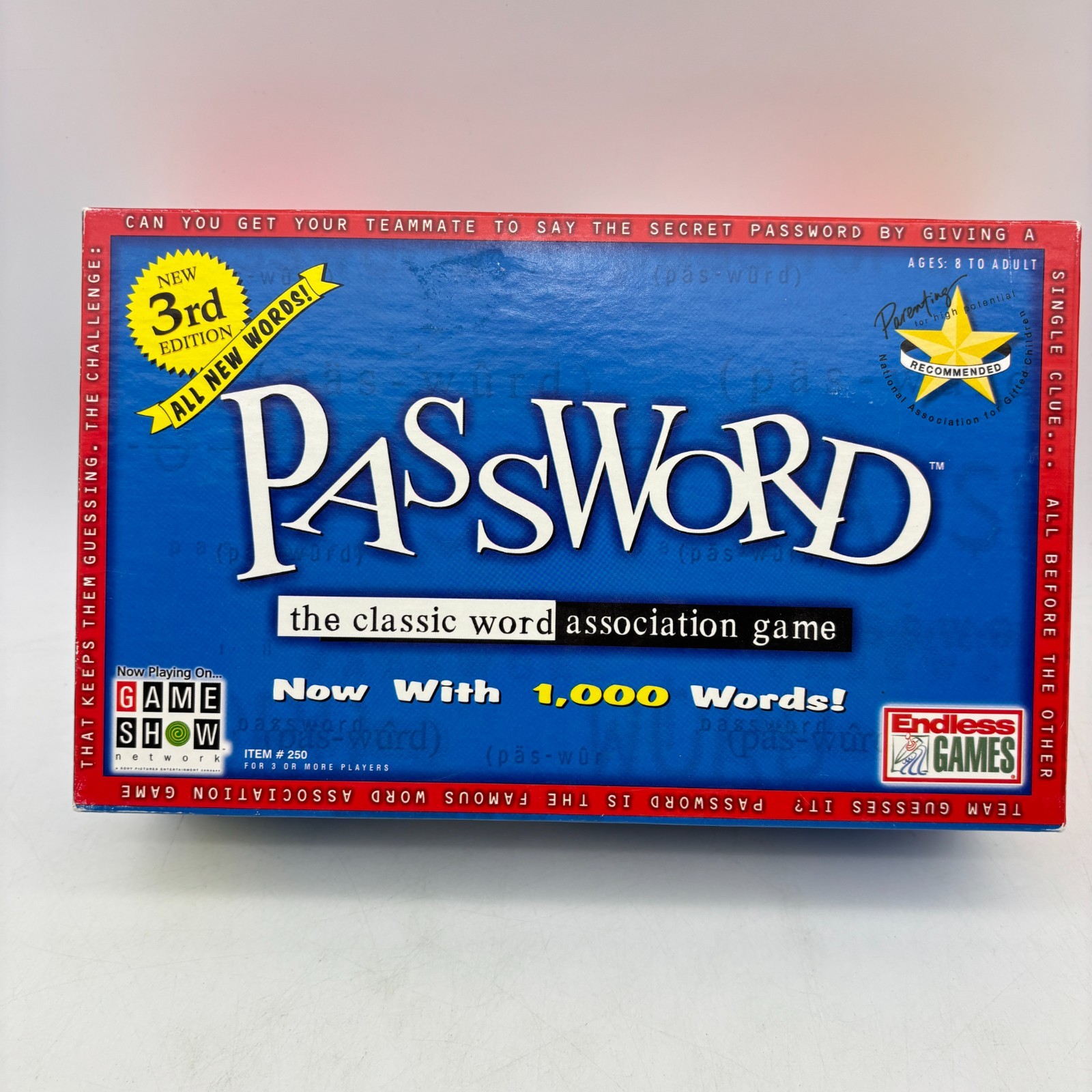 Password 3rd Edition COMPLETE Endless Games 2001 Word Association Party Family