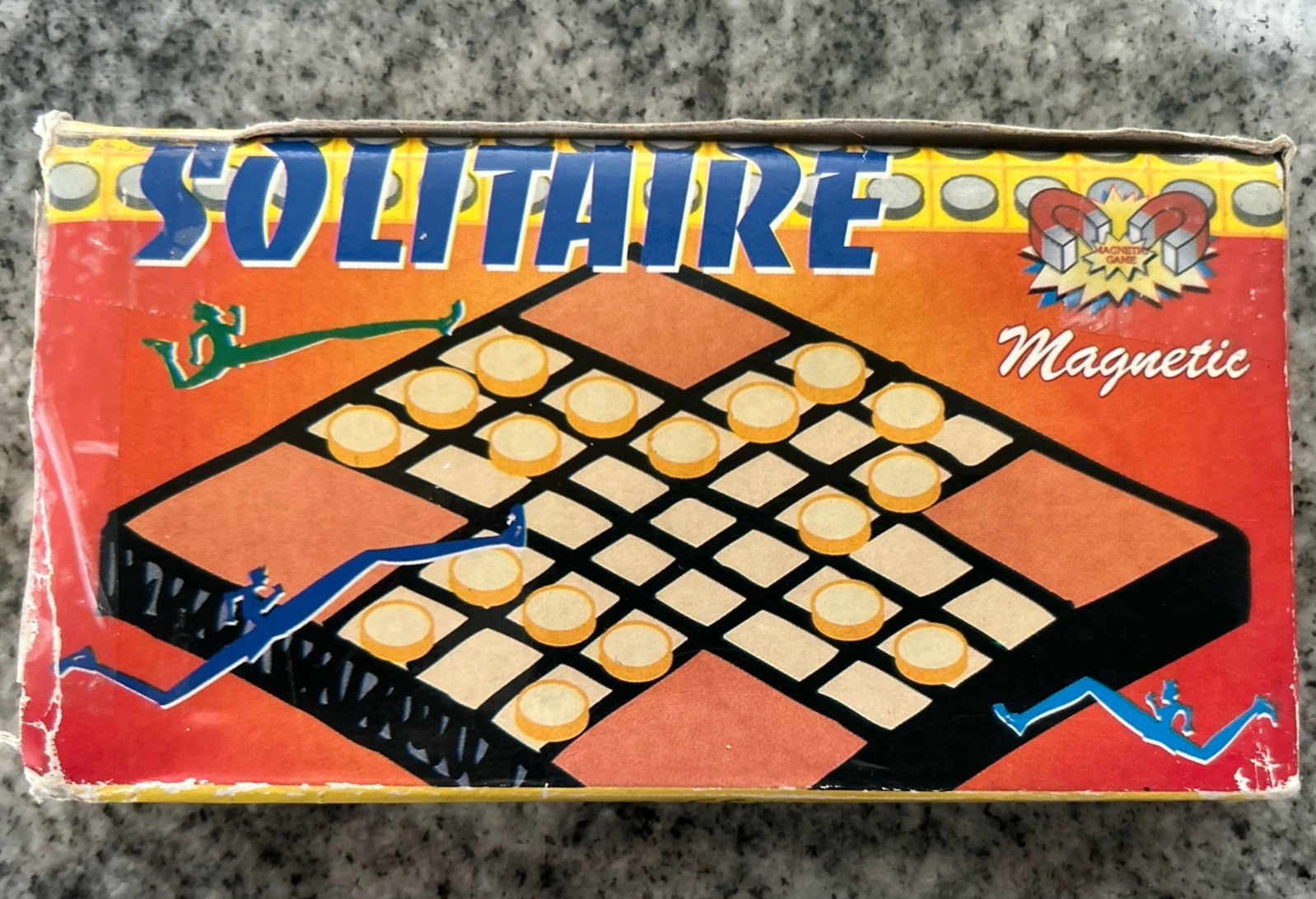 Vintage Mini Magnetic Travel Game Solitaire Theme Pocket Game
