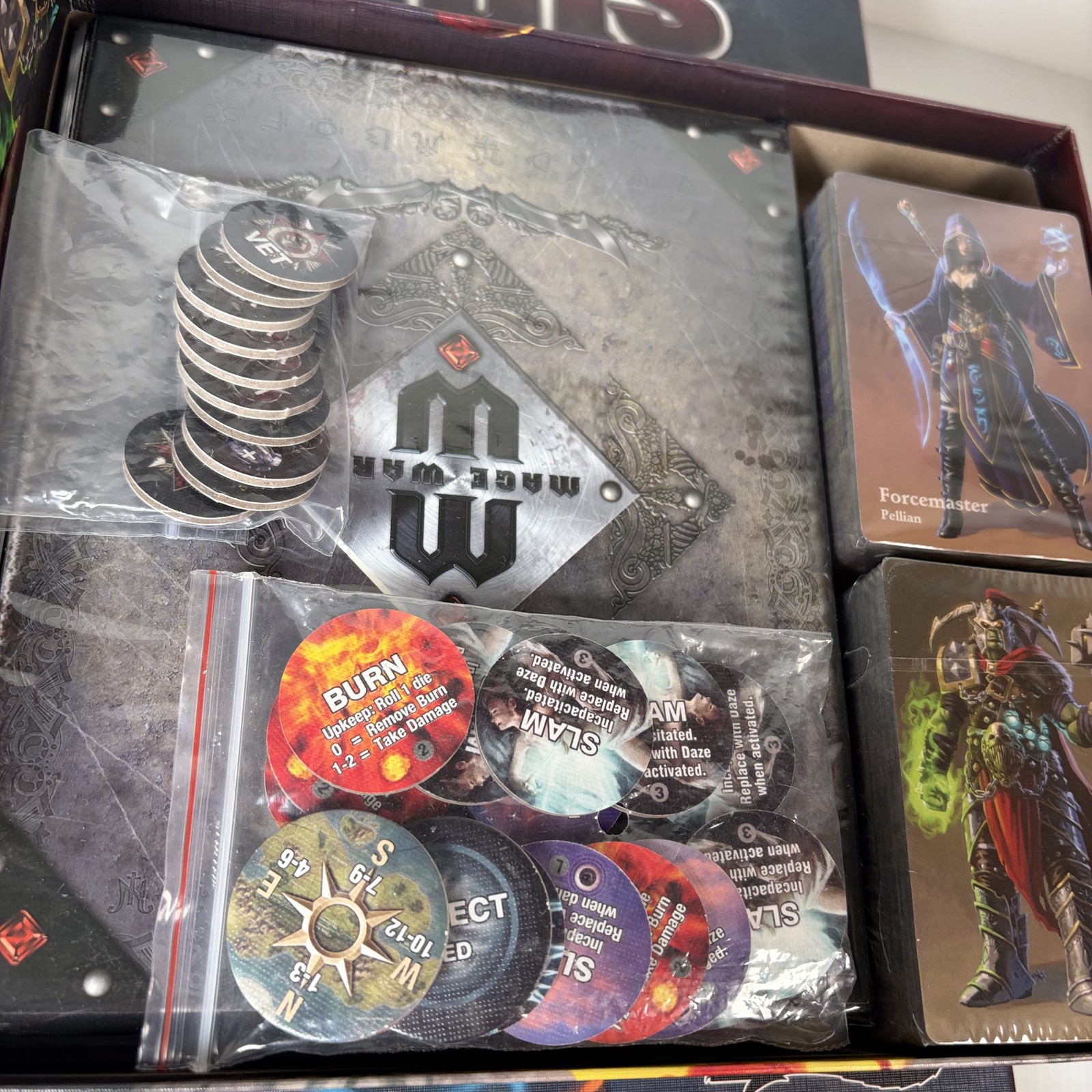 Mage Wars Academy Core Set & Expansions Lot Forged in Fire, Druid vs Necro &More
