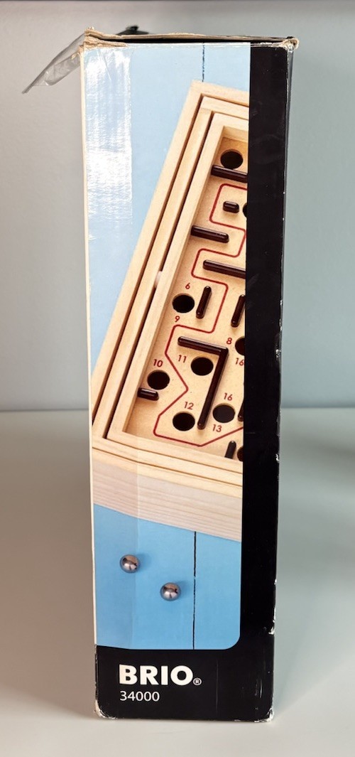 Brio Wooden Labyrinth Game 34000 With Original Box, No Balls