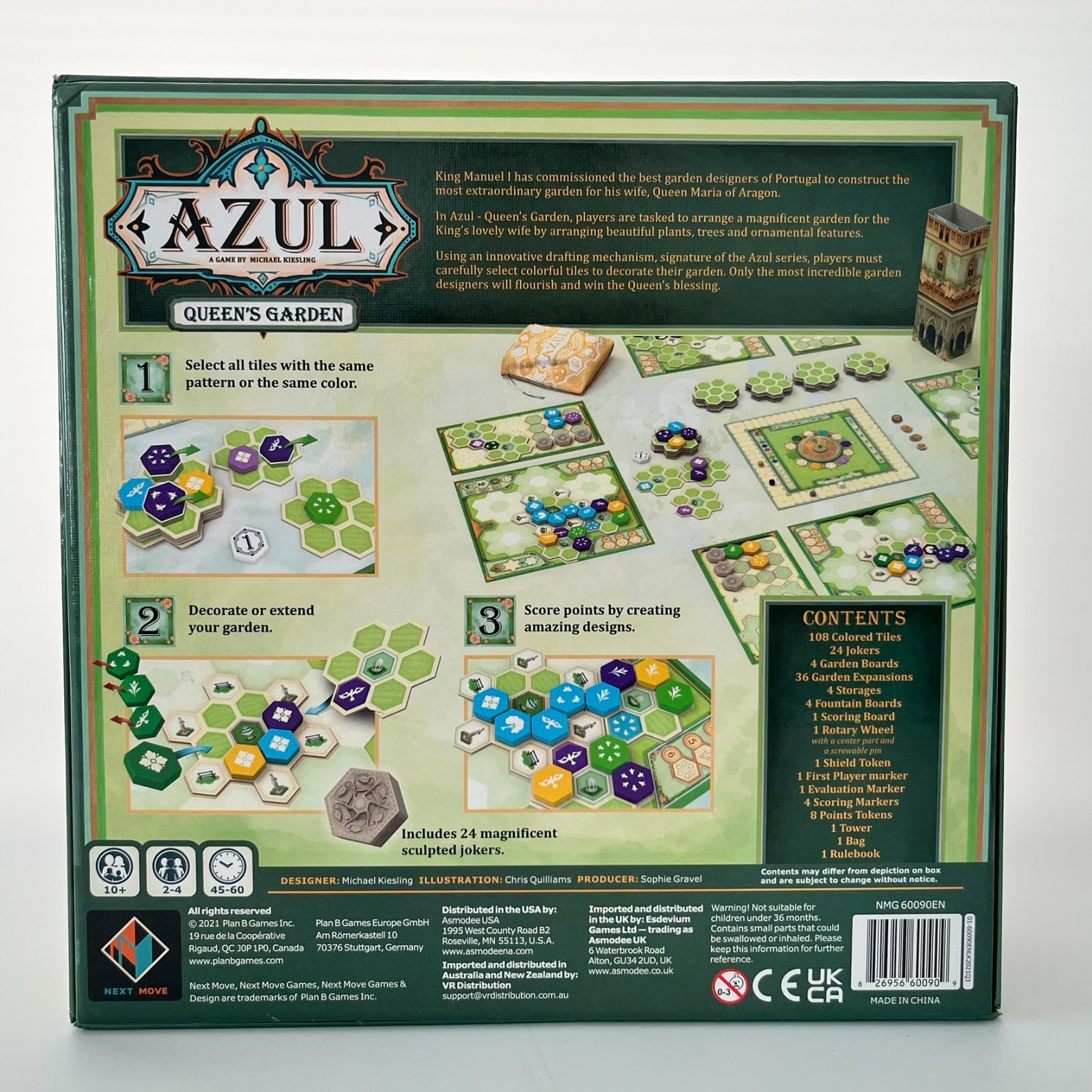 Azul: Queen’s Garden Board Game Next Move / Plan B Games Complete
