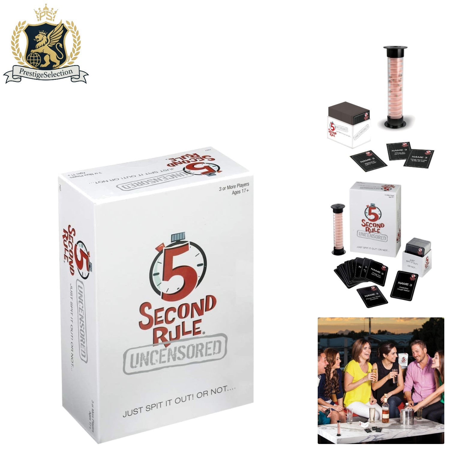5 Second Uncensored Card Game – Perfect for Unforgettable Adult Gatherings