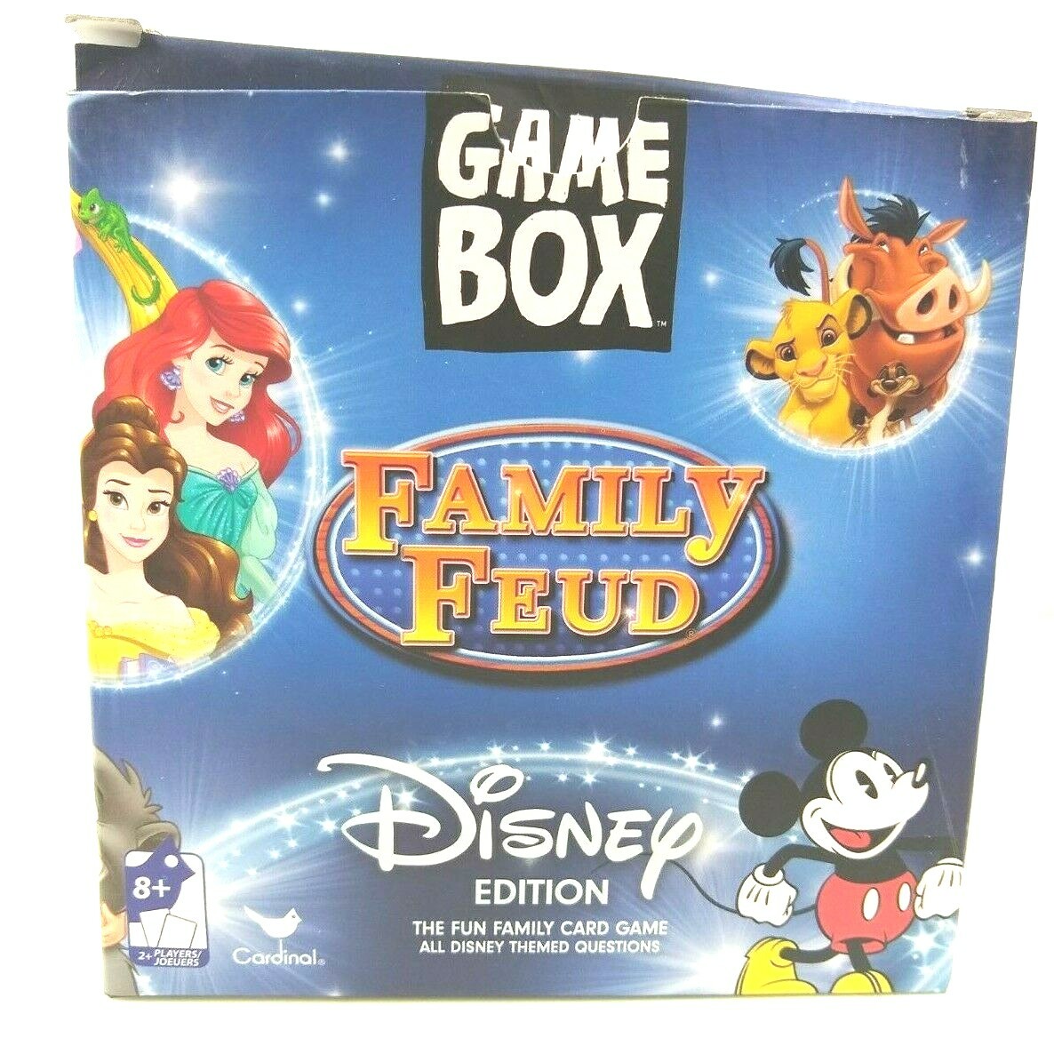 Family Feud Card Game Game Box Disney NIB age 8 + up 2-6 players Christmas gift