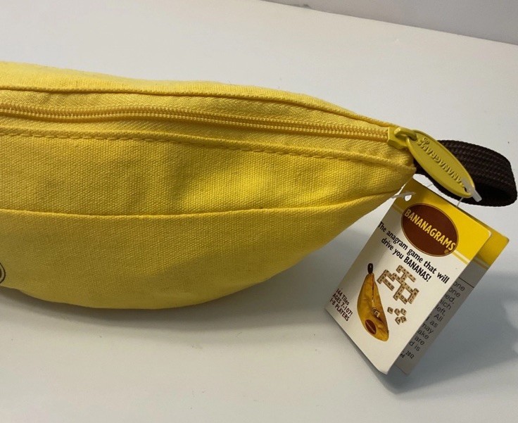 Bananagrams Game Crossword Word Play Complete 144 Pieces + Zip Bag