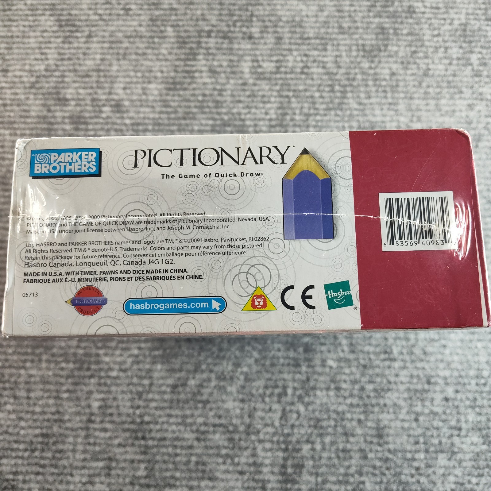 PICTIONARY The Game of Quick Draw Parker Brothers 2009 NEW Factory Sealed Party