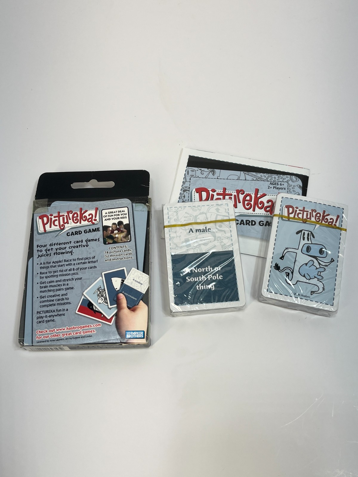 NEW Lot of 2 HANABI + PICTUREKA Card Game R&R Games Parker Brothers Family Party