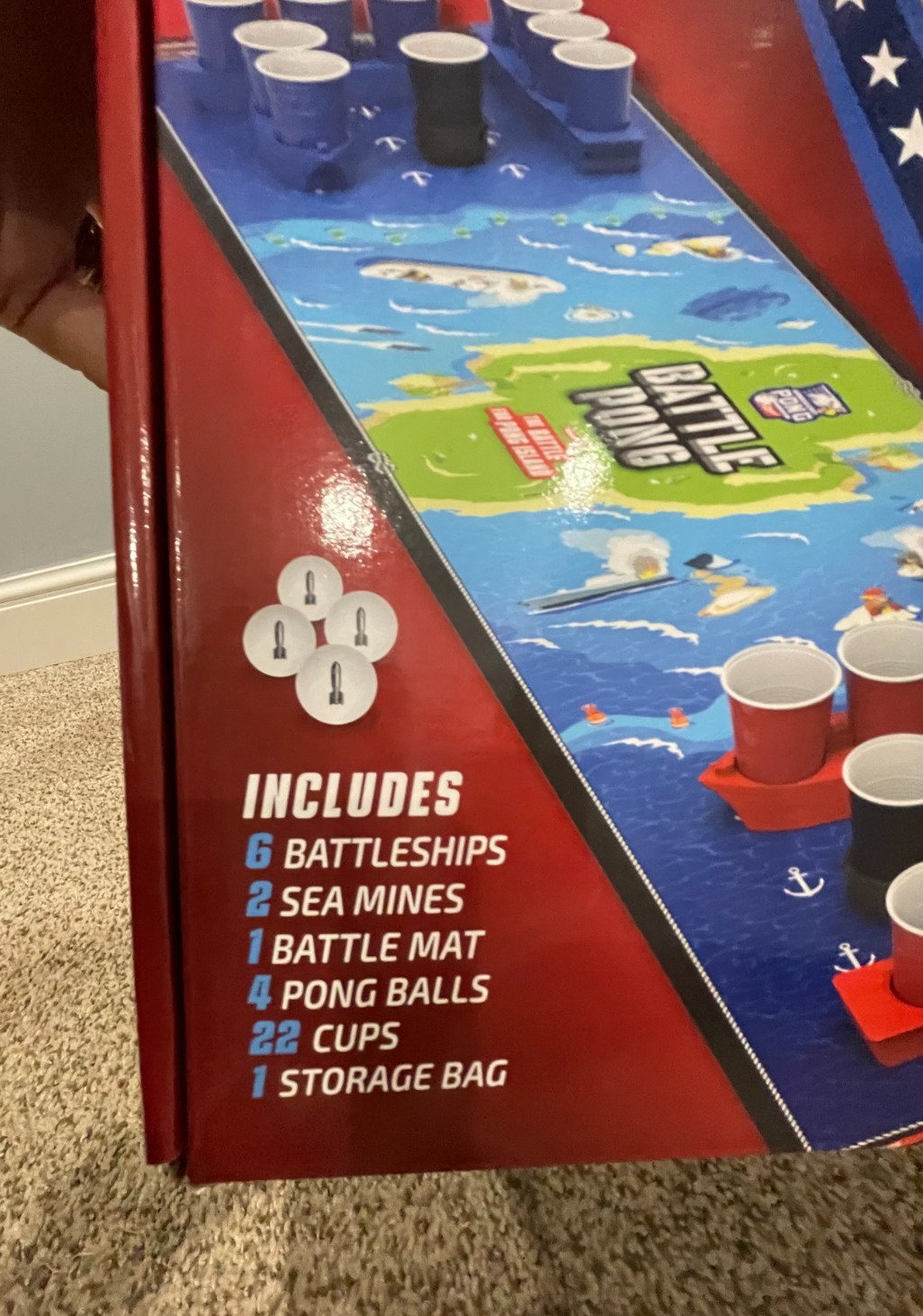 Battle Pong USA 250th Edition Game, Sink It or Drink It, American Pong Assoc