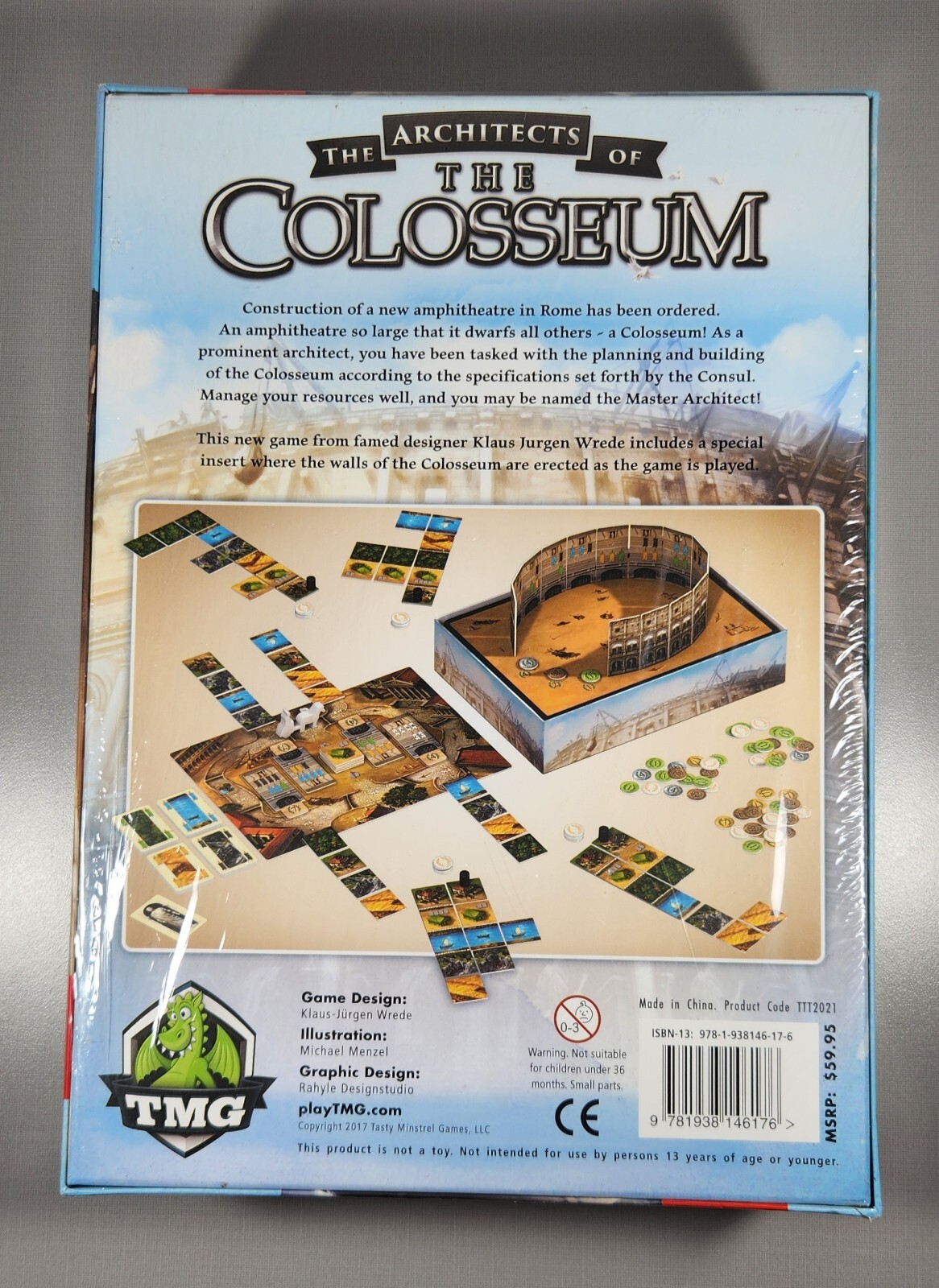 THE ARCHITECTS OF THE COLOSSEUM BOARD GAME VIENNA EURO NEW SEALED