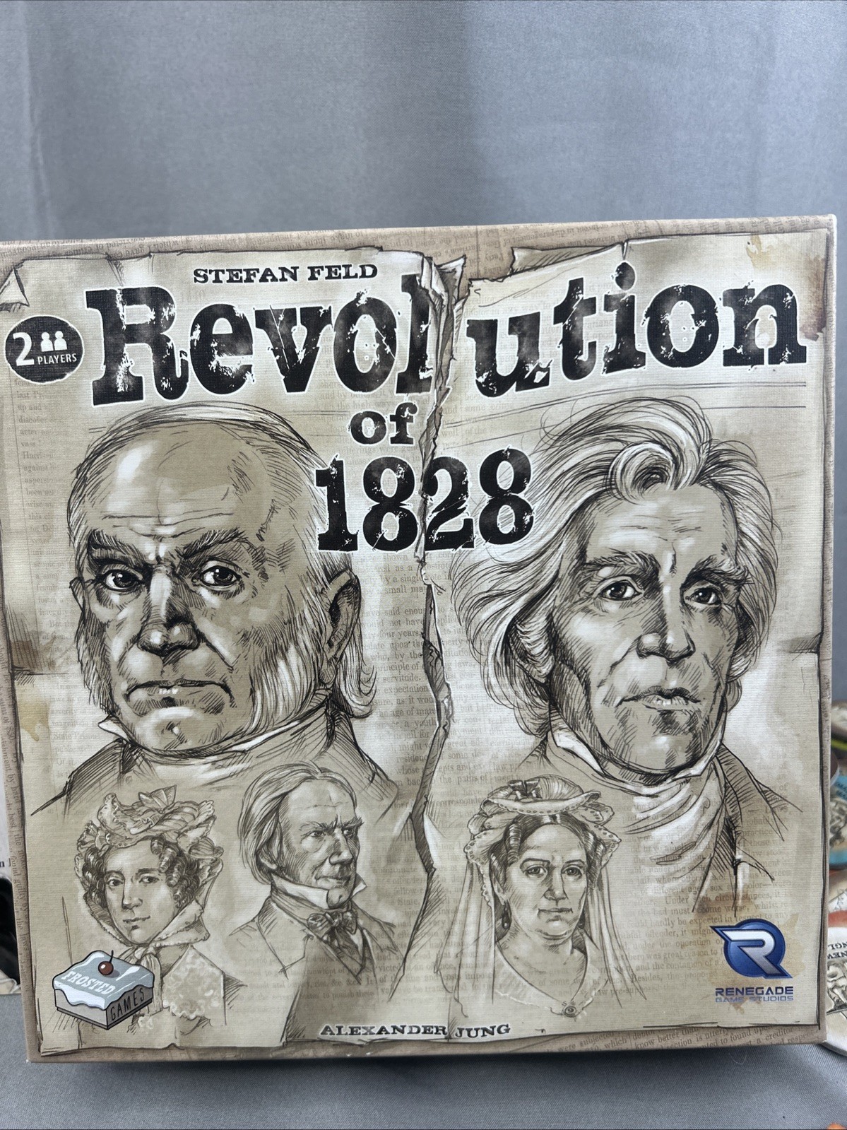 REVOLUTION OF 1828 Board Game – Stefan Feld Renegade Game Studio 2019 – COMPLETE