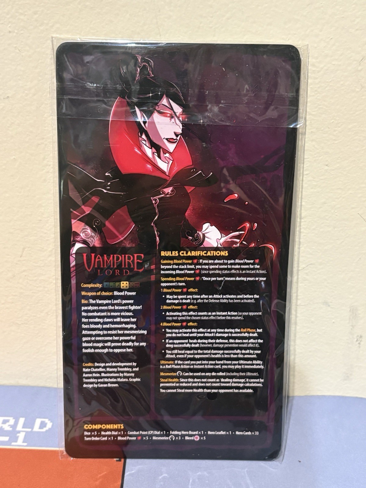 Dice Throne Season 2 Leaflet Latch Kit Huntress, Vampire Lord, Tactician