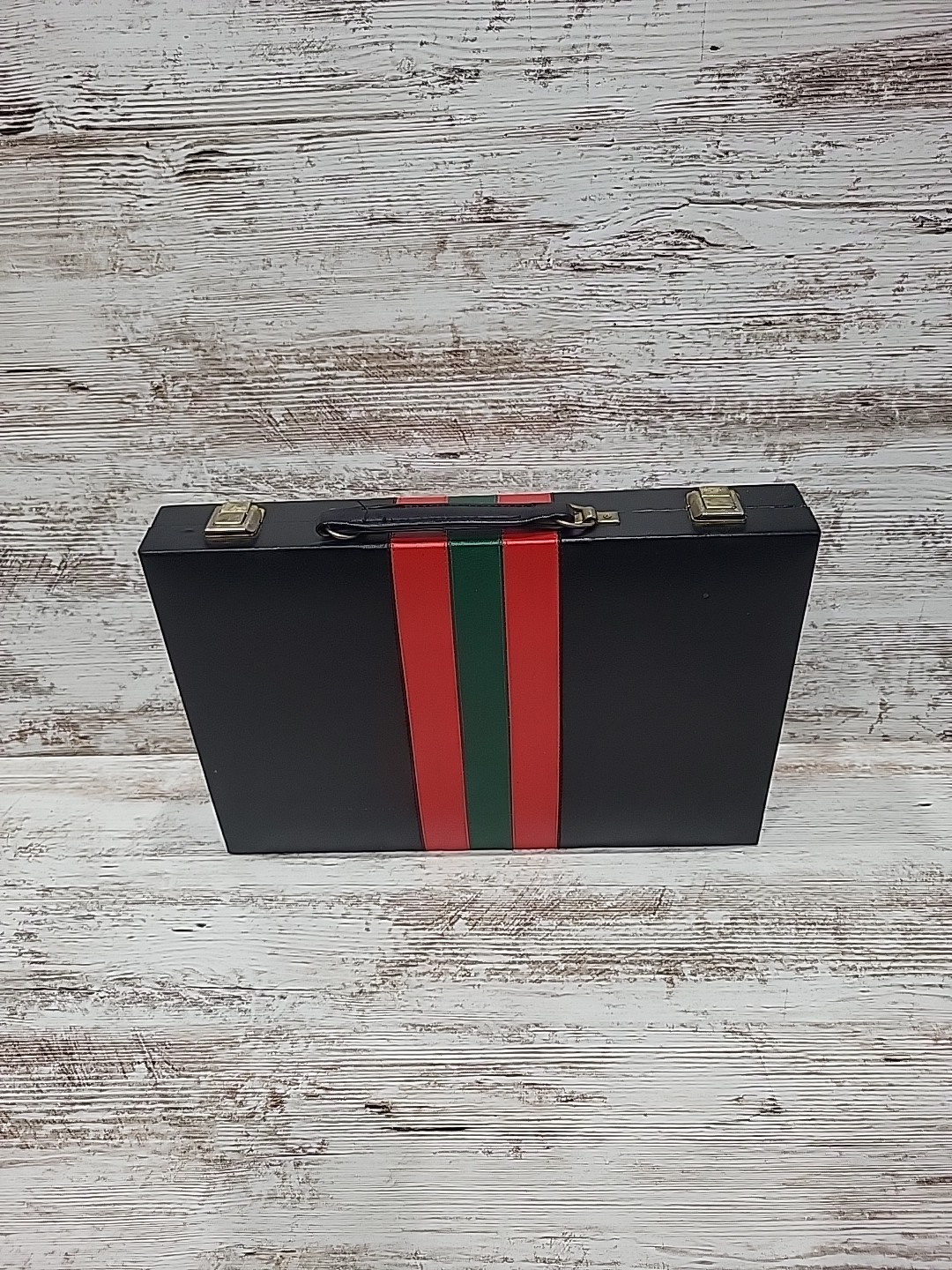 Vintage Reiss Backgammon Board Game Briefcase Set