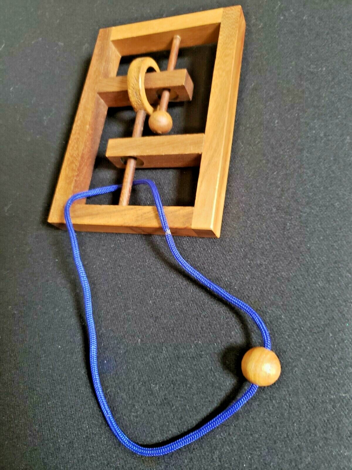 Window Pain String Puzzle, made from Exotic Monkey Pod Wood from Thailand