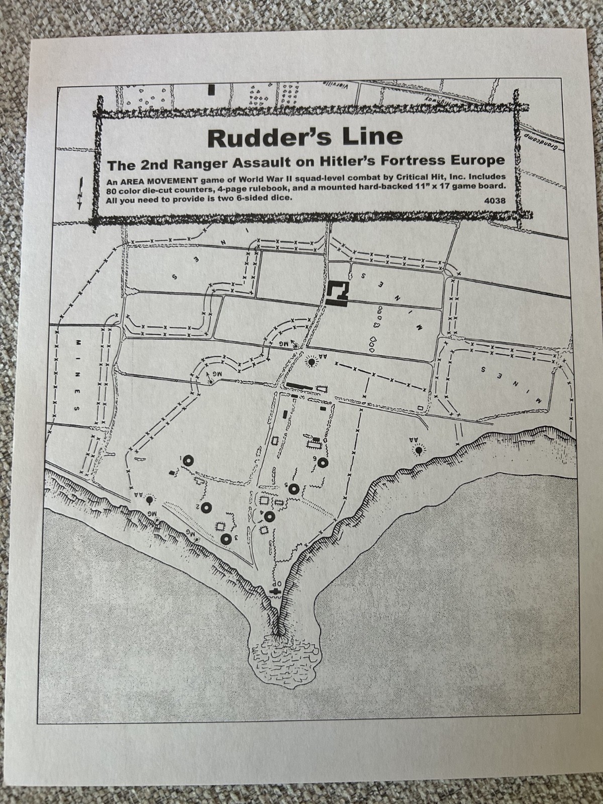 Moments in MiH War Game D-Day – The Great Crusade w/Rudder’s Line- 9