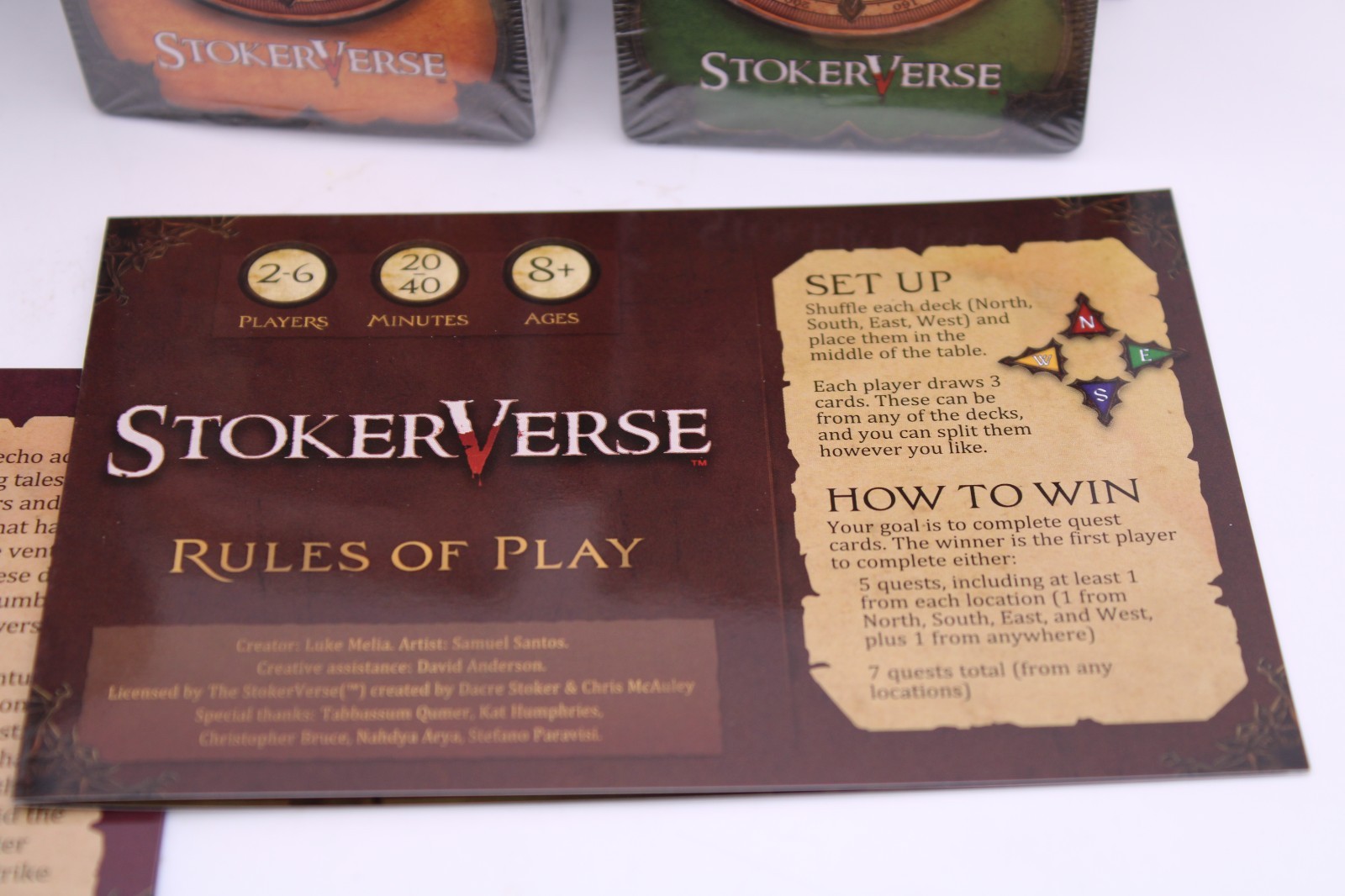 StokerVerse Card Game – Gothic horror game Bram Stoker NEW Sealed contents