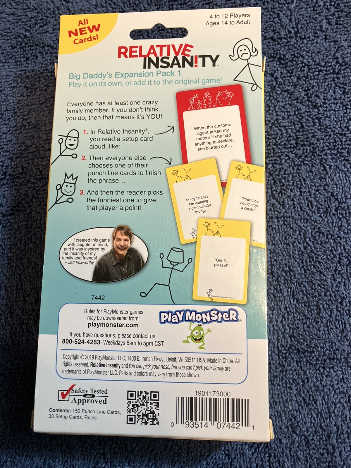 Relative Insanity Multiplayer Card Game Ages 14+ Plus expansion pack.