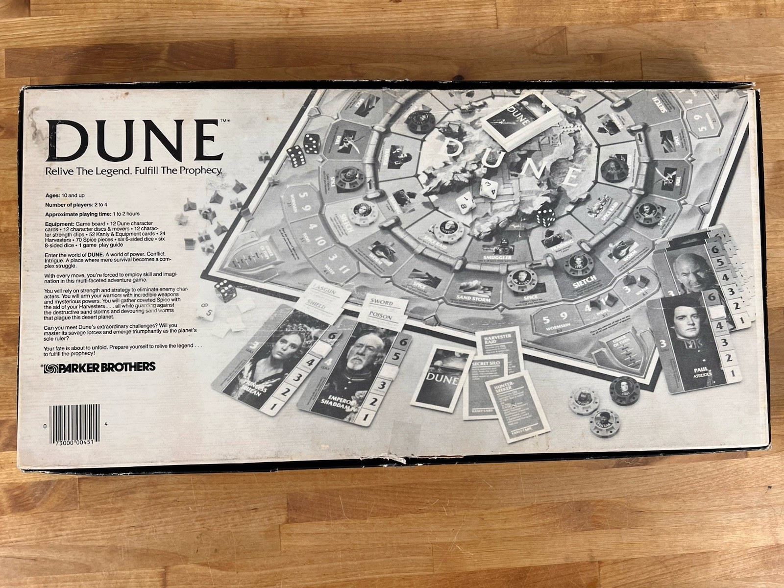 Vintage 1984 DUNE Board Game Parker Brothers, Based On Movie, 100% Complete