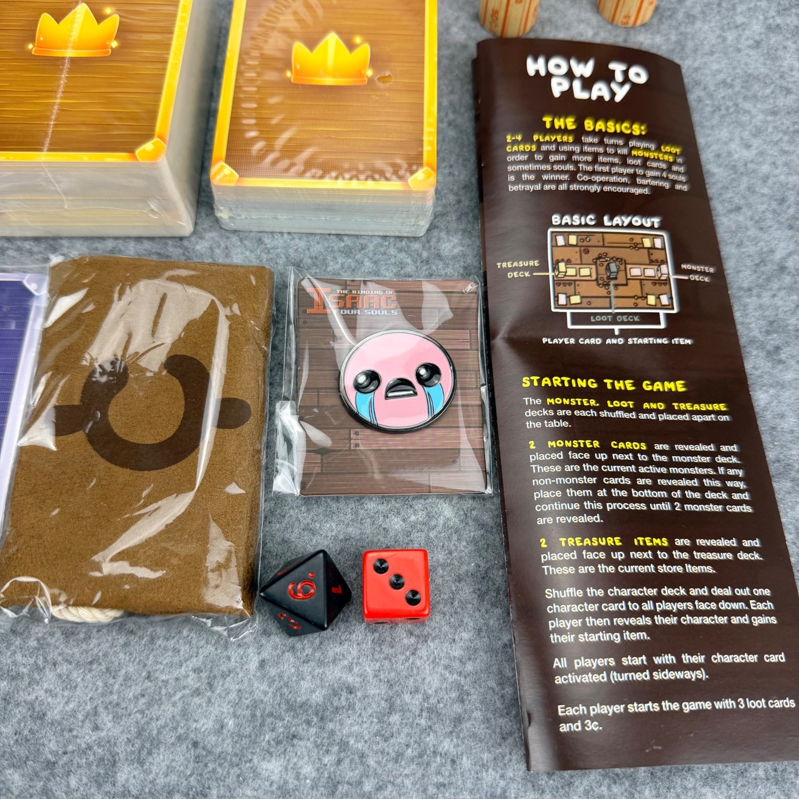 The Binding of Isaac Four Souls First Edition Board Game Open Box Sealed Cards