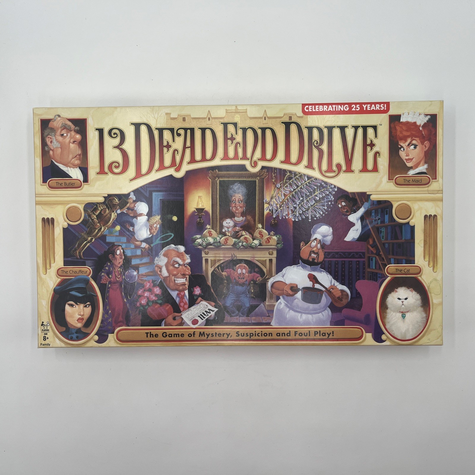 13 Dead End Drive Board Game The Game Of Mystery, Suspicion & Foul Play! Unpunch