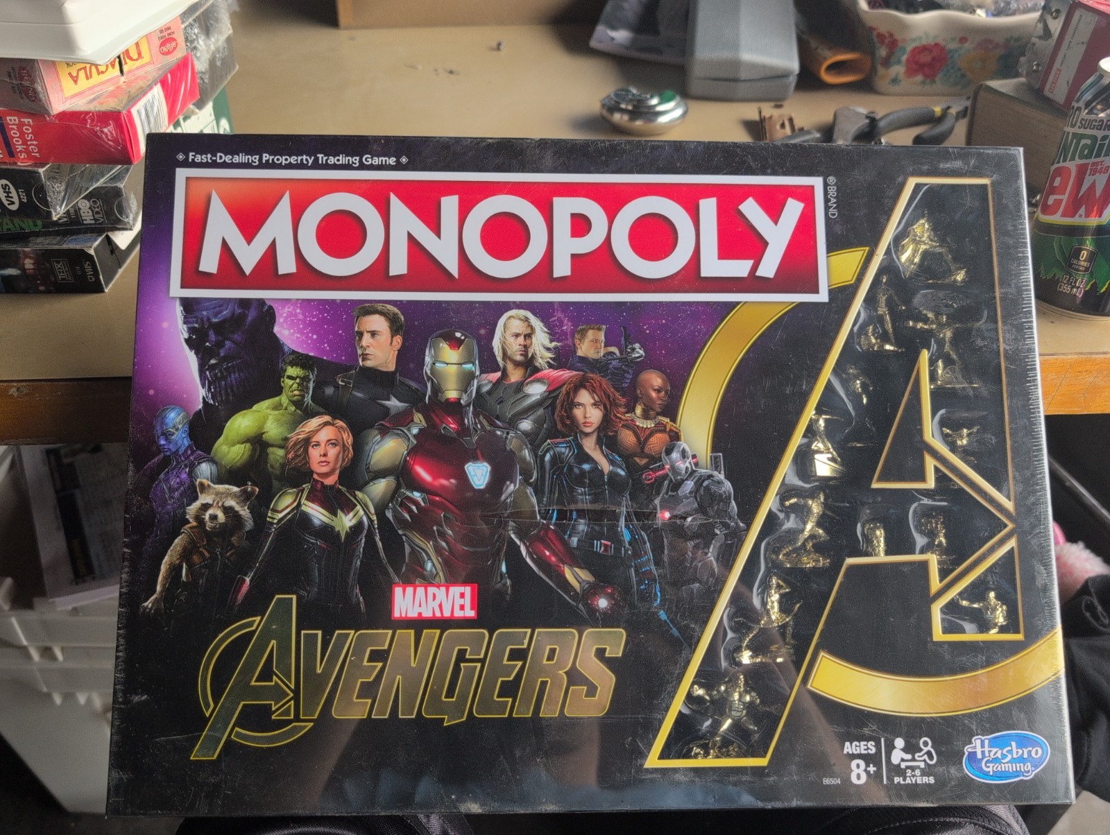 Monopoly Marvel Avengers Edition Hasbro Board Game Gold Complete Marvel Hero’s