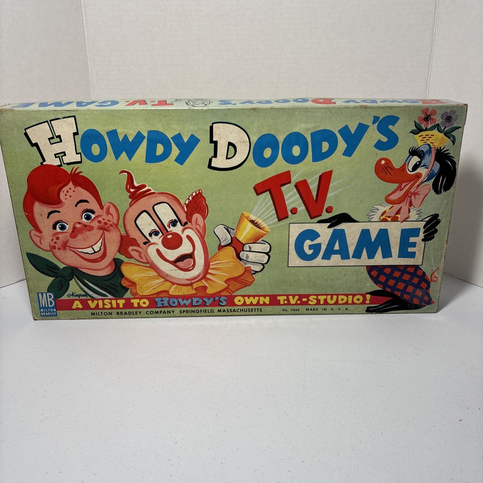 Vintage 1950s Howdy Doody’s TV Game Milton Bradley Board Game Complete