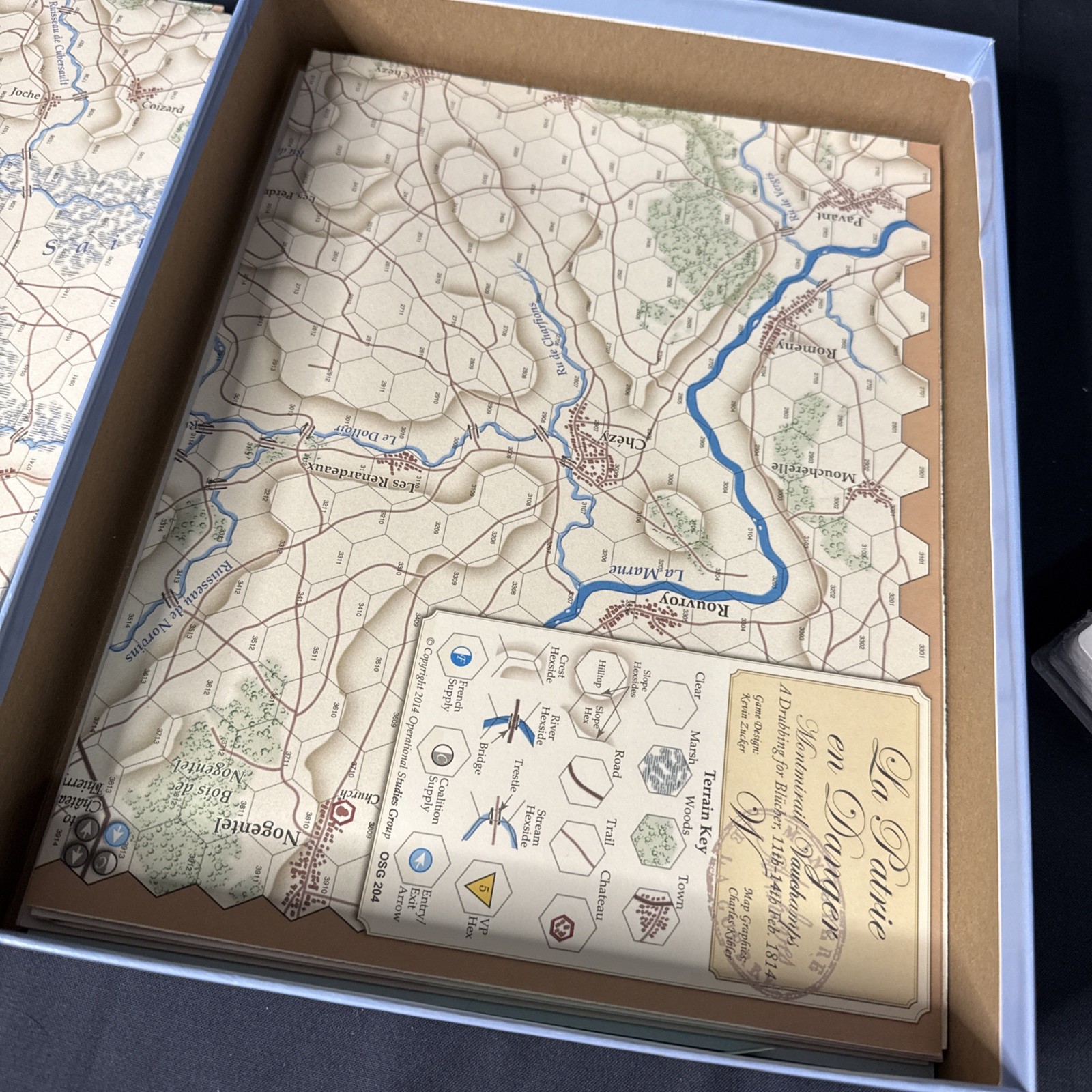 LA PATRIE EN DANGER 1814 (Napoleonic) Game by OSG::©2004::Unpunched::Open Box