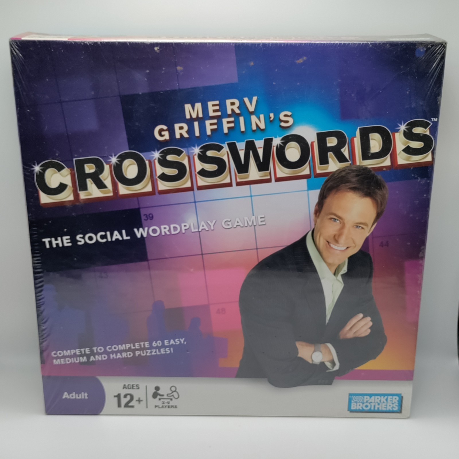 Merv Griffin’s Crosswords Social Wordplay Board Game 2008 Parker Brothers New