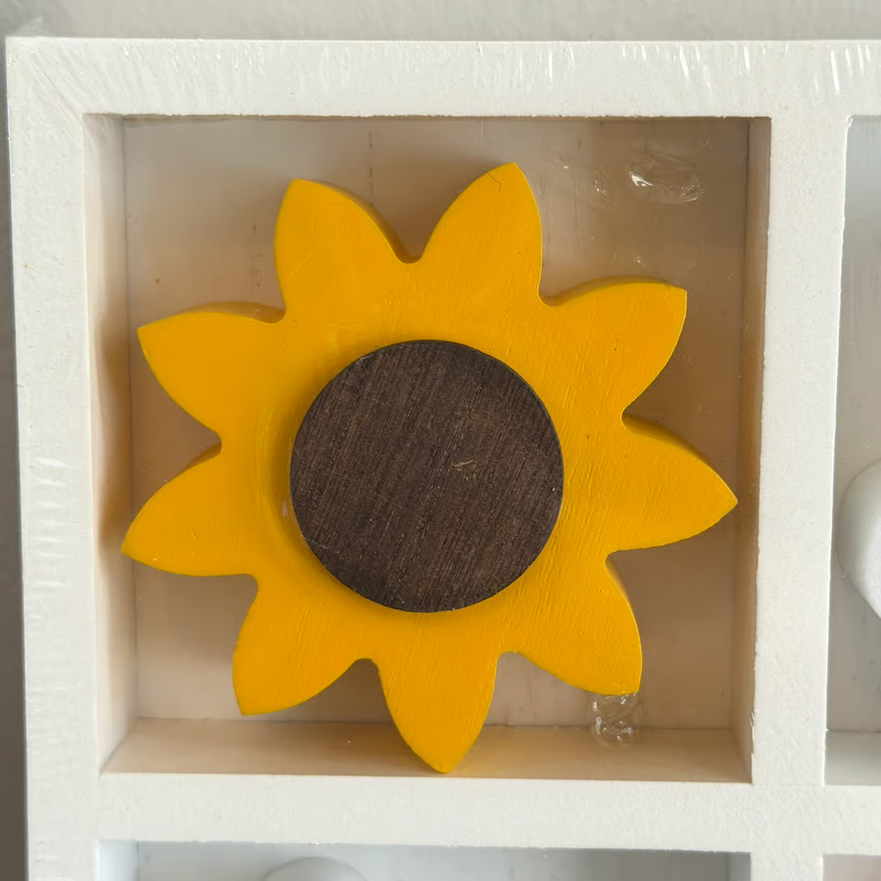 Wooden Bumble Bee and Sunflower Tic Tac Toe Board Home Decor NEW!