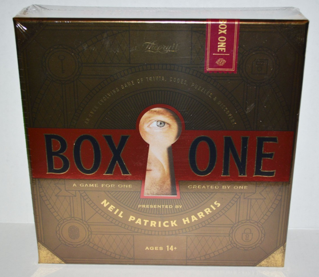 NEW- Box One by Neil Patrick Harris Puzzle Game Theory 11 – For One (Ages 14+)
