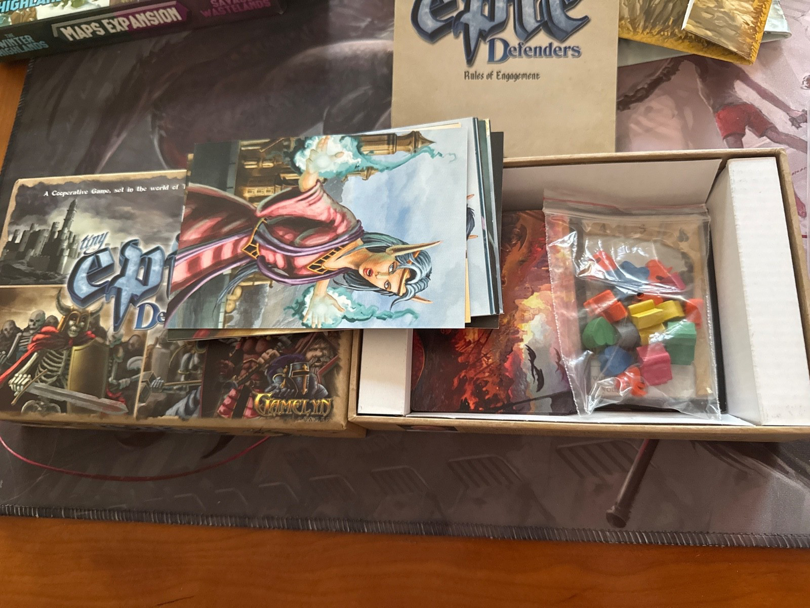 Small Game Lot Tiny Epic Tactics with Maps Expansion and Tiny Epic Defenders