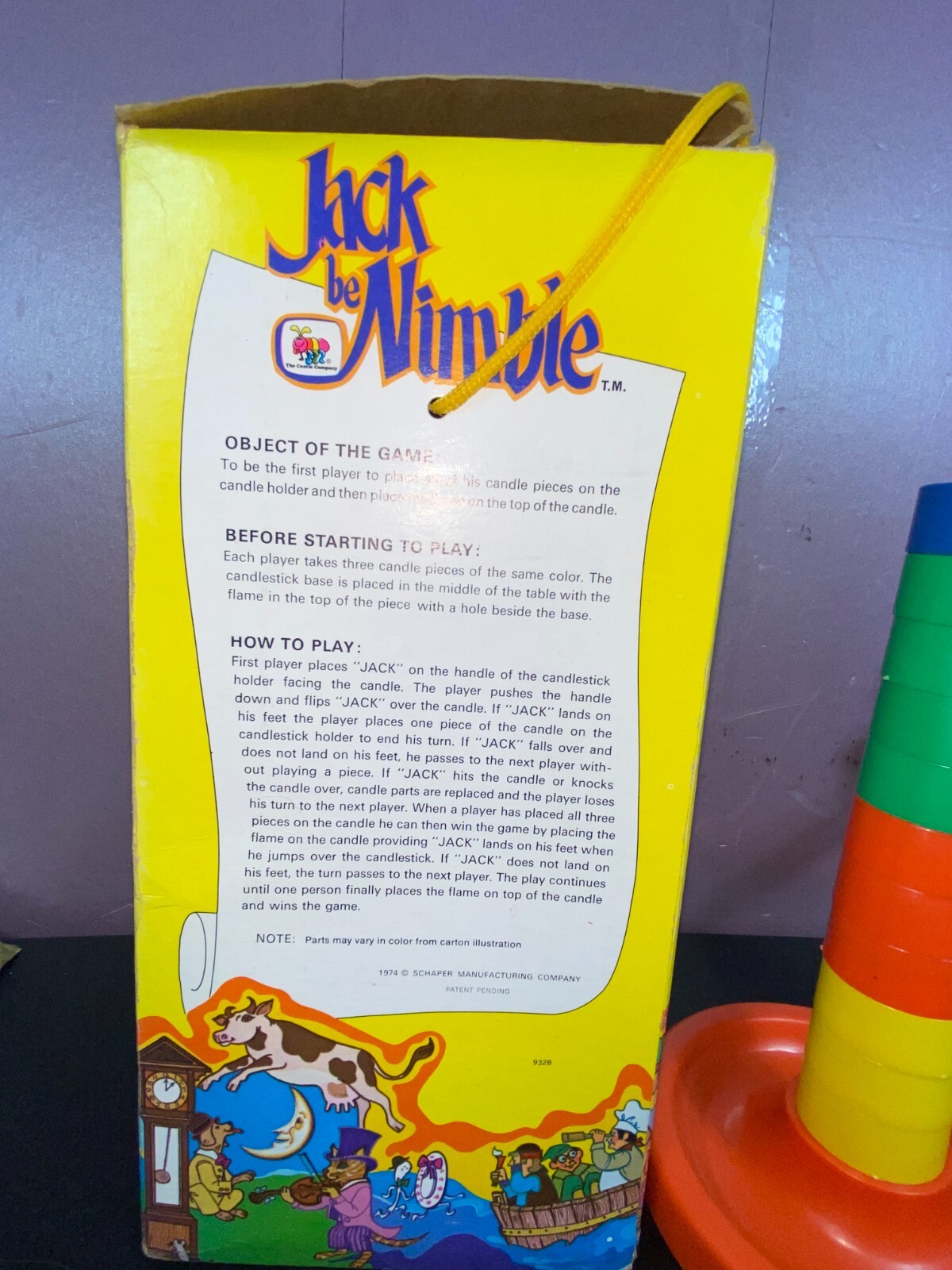 Schaper Game Jack Be Nimble Game Preschool Learning Cootie Company 1974 Vintage