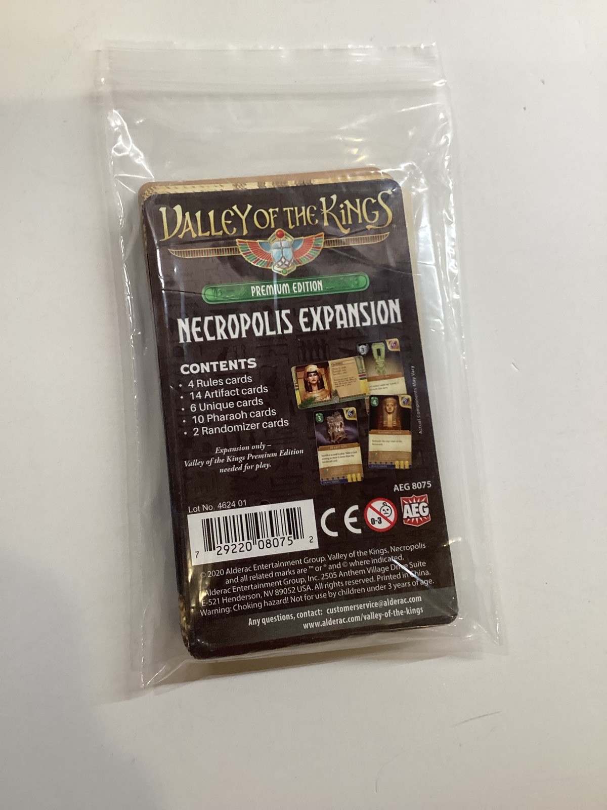 Valley of the Kings: Premium Edition Necropolis Expansion New Unused AEG Alderac